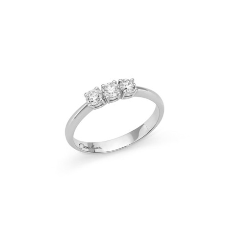 Anello Miluna Trilogy Oro Bianco 18Kt LID3227-0