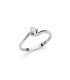 Anello Solitario Miluna Contrariè Oro Bianco 18kt e Diamante LID5180