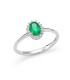 Anello Miluna Smeraldo e Diamanti Oro Bianco 18kt LID3673