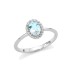 Anello Miluna Acquamarina e Diamanti Oro Bianco 18kt LID3795