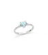 Anello Miluna Cuore Acquamarina e Diamanti Oro Bianco 18kt LID3773
