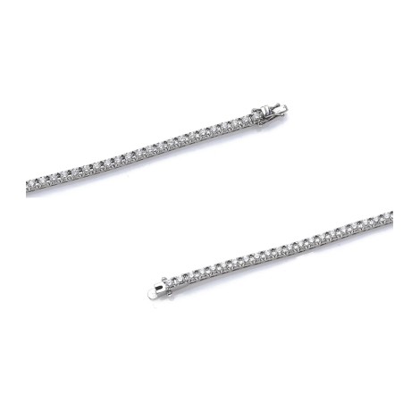 Bracciale Tennis Oro bianco 18kt e Diamanti 1,46ct