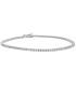 Bracciale Tennis Oro bianco 18kt e Diamanti 3,20ct