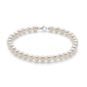Bracciale Miluna Oro Bianco 18kt e Filo Di Perle 1MPE445_17NL587