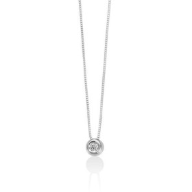 Collana Punto Luce Cipollino Miluna Oro Bianco 18kt e Diamante