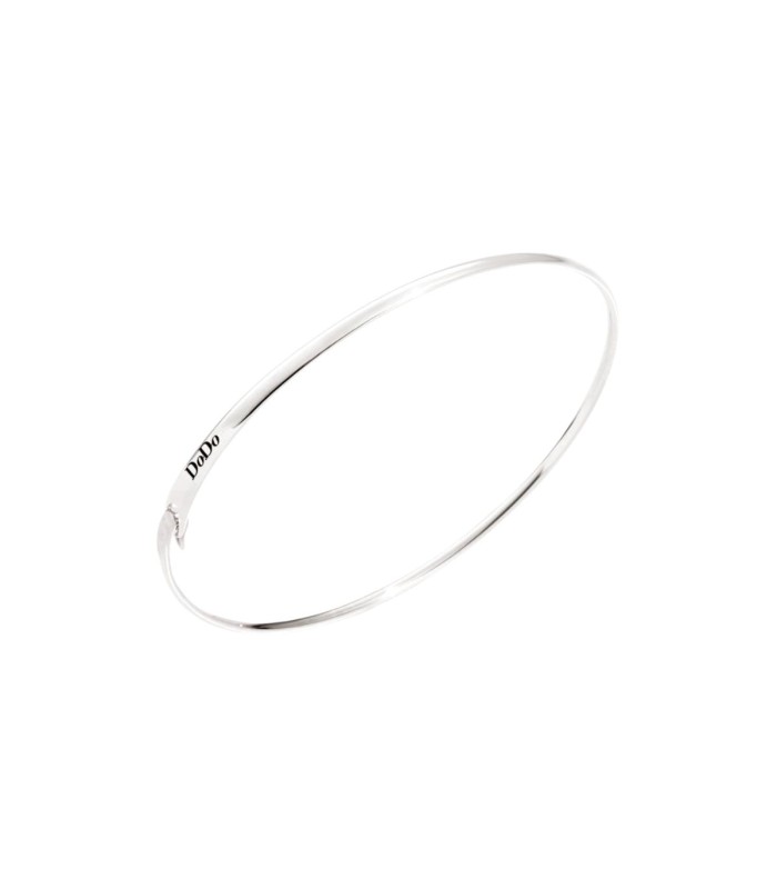 DUOWEI Bracciale Bangle Piuma Cute Bracciale Bangle In Acciaio Inox 18 Carati Oro Reale Foglia Piuma Charms Fortunato Per Le Donna Ragazza (Argento