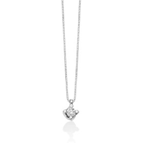 Collana Punto Luce Miluna Oro Bianco 18kt e Diamante