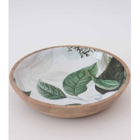 Ciotola Rotonda Decorata Legno di Mango