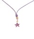 Collana Dodo Stella Viola Cordino Lilla