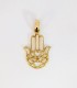 Ciondolo Mano Di Fatima Oro Giallo 18kt