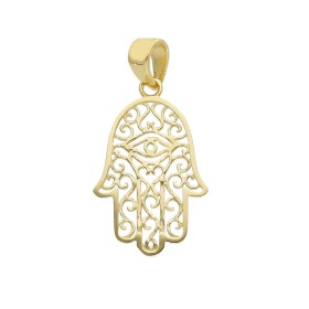 Ciondolo Mano Di Fatima Oro Giallo 9kt