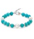 Bracciale Miluna Argento e Aulite Turchese PBR3555