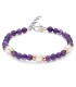 Bracciale Miluna Argento e Ametista PBR3554