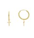 Orecchini Croce Oro Giallo 9kt