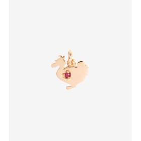 Ciondolo Lady Dodo Oro Rosa 9Kt Rubino Limited Edition