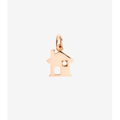 Ciondolo Dodo Casa Oro Rosa 9Kt Diamante Bianco Limited Edition