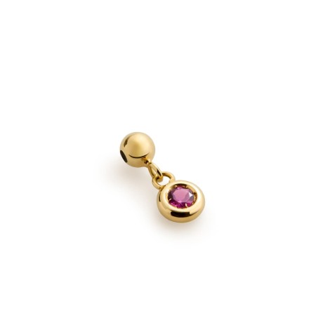 Ciondolo Le Bebé I Tesorini Pop Oro Giallo 18kt Rodolite LBB975