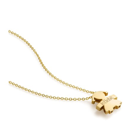 Collana Le Bebé I Tesorini Oro Giallo 18kt Sagoma Bimba LBB901 _ Dettaglio