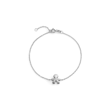 Bracciale Le Bebé I Tesorini Oro Bianco 18kt Sagoma Bimbo LBB908