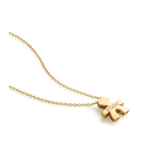 Collana Le Bebé I Tesorini Oro Giallo 18kt Sagoma Bimbo LBB900