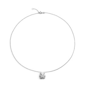 Collana Le Bebé I Tesorini Oro Bianco 18kt Sagoma Bimba LBB903