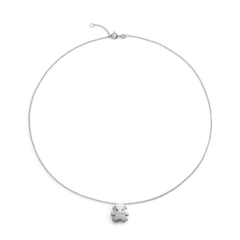 Collana Le Bebé I Tesorini Oro Bianco 18kt Sagoma Bimba LBB903