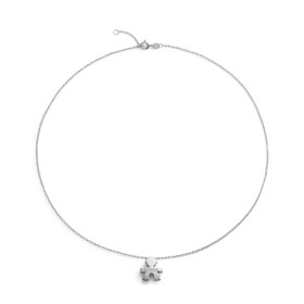 Collana Le Bebé I Tesorini Oro Bianco 18kt Sagoma Bimbo LBB902