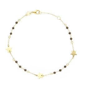 Bracciale Stelle Oro Giallo 9kt Pietre