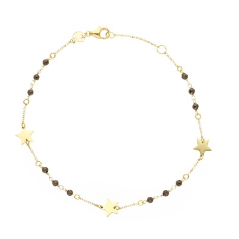 Bracciale Stelle Oro Giallo 9kt Pietre