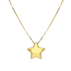 Collana Stella Oro Giallo 9kt