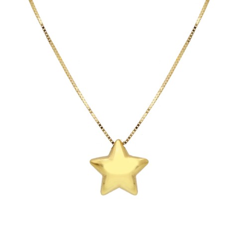 Collana Stella Oro Giallo 9kt