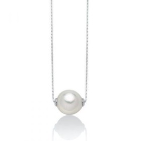Collana Miluna Oro Bianco 9kt e Perla