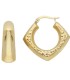 Orecchini Effetto Diamantato Oro Giallo 9kt