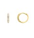 Orecchini Cerchietto Oro Giallo 9kt Zirconi