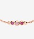 Bracciale Dodo Bollicine Oro Rosa 9kt Pietre Colorate