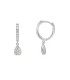 Orecchini Cerchio Oro Bianco 9kt