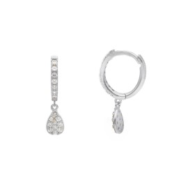 Orecchini Cerchio Oro Bianco 9kt