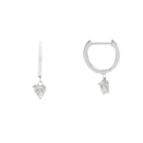 Orecchini Cerchietto Oro Bianco 9kt