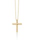 Collana Croce Miluna Oro Giallo 9kt e Diamante CLD4665X
