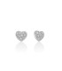 Orecchini Cuore Oro Bianco e Diamanti ERD2906X