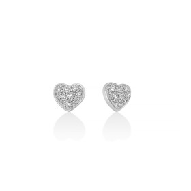 Orecchini Cuore Oro Bianco e Diamanti ERD2906X