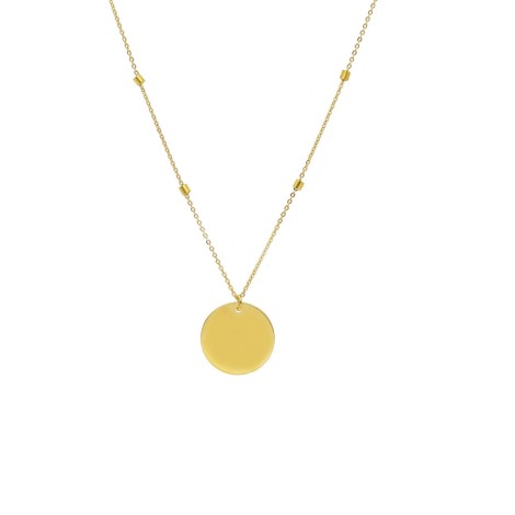 Collana Tondo Piatto Oro Giallo 18kt