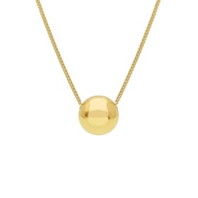 Collana Pallina Centrale Oro Giallo 18kt