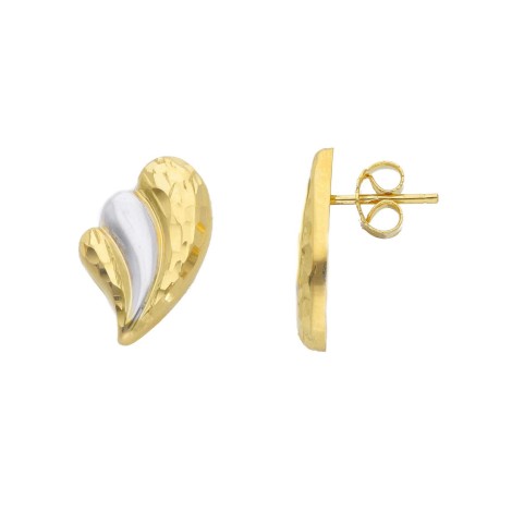 Orecchini Lobo Due Ori 18kt