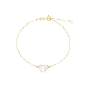 Bracciale Cuore Madreperla Oro Giallo 18kt