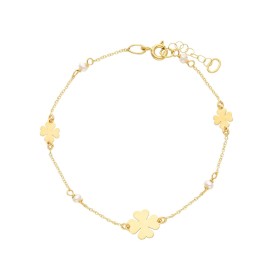 Bracciale Quadrifoglio Oro Giallo 18kt