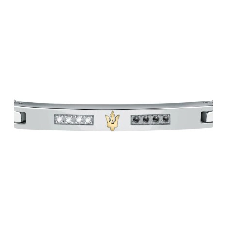 Bracciale Maserati Acciaio Ceramica JM521ATY12 Diamanti