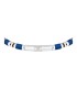 Bracciale Maserati Iconic Acciaio ed Elementi Blu JM334AVD45
