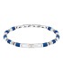 Bracciale Maserati Iconic Acciaio ed Elementi Blu JM334AVD45