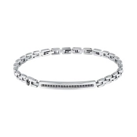 Bracciale Maserati Iconic Acciaio e Zirconi Neri JM224AVD41